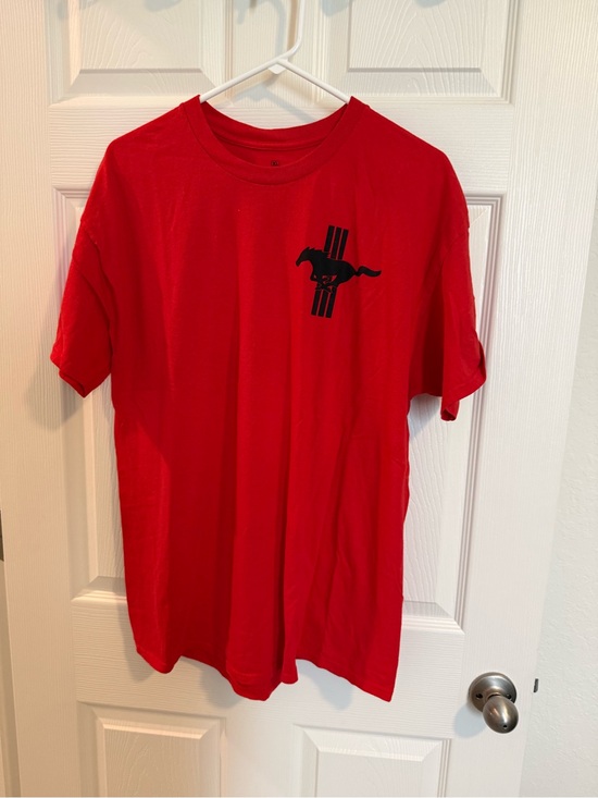 Ford Other - Ford Red Short-Sleeve Tee with Black Mustang Logo